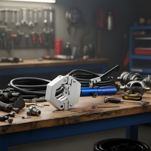 Kit de sertissage hydraulique Hydra-Krimp avec 7 matrices intégrées, manuel, pour réparation de climatisation automobile et câblage - Product Image 2