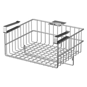 304 Stainless Steel Kitchen Storage <b>Rack</b> Non-Folding Double Tier Towel Holder Waterproof Standing Cabinet Under Mount - Product Image 4