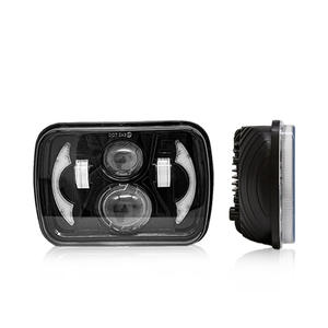 Fuente del fabricante Faros delanteros LED Wrangler <span class=keywords><strong>de</strong></span> 7 pulgadas Diseño <span class=keywords><strong>De</strong></span> <span class=keywords><strong>Luna</strong></span> cuadrada Luces <span class=keywords><strong>de</strong></span> circulación diurna Nuevas bombillas para vehículos todoterreno - Product Image 3