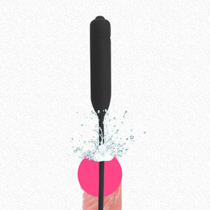 Kostenlose individuelle Box  langer Penis Stecker Vibrator Silikon Harnkatheter Masturbator Vibrierende Harnröhre Schallabsorbierender Dick-Massagegerät - Product Image 2