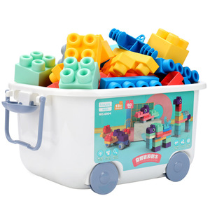 Bloques de juego de apilamiento coloridos y suaves para niños, juguetes sensoriales de bloques suaves para ensamblar, Diy - Product Image 6