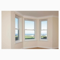 Nouvelle conception de fenêtres et de portes en PVC imperméables, fenêtre coulissante à double vitrage en PVC avec stores intégrés