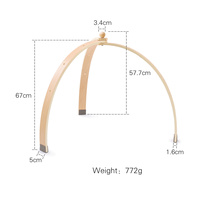Gymnase d'activités Montessori en bois pour bébé - Cadre pliable fait main avec jouets à suspendre pour les nouveau-nés de 2 à 15 mois