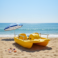 Bateau à pédales en plastique PPR pour 4 personnes, enfants et adultes, certifié CE, bateau de divertissement aquatique extérieur, couleur/logo personnalisé Meierya
