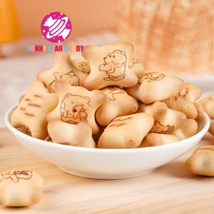 Bánh quy giòn bánh quy cổ điển bánh kẹo hình con gấu nhỏ sữa dâu sô cô la mứt trung tâm đầy bánh quy - Product Image 4