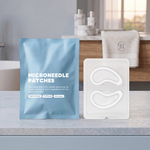 แผ่นปิดตาไมโครนีเดิลคอลลาเจนกรดไฮยาลูโรนิกสำหรับรอยหมองคล้ำริ้วรอยบวม - Product Image 5