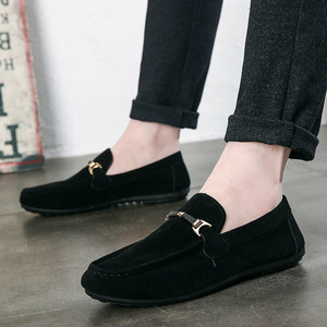 Zapatos Casuales de Hombre Estilo Coreano, Mocasines de Ante, Estilo Holgazán, Moda Otoñal - Product Image 1