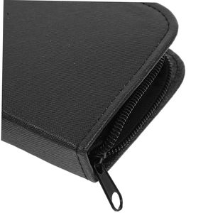 Hair Scissors Bag Hairdressing Comb Storage <b>Pouch</b> Can Storage Two Pieces Scissors Barber PU <b>Leather</b> Scissors Bag - Product Image 4