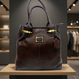 Bolso de Mano Casual de Cuero Genuino para Mujer, Gran Capacidad, Cierre de Cremallera, Impermeable, Ecológico, Suave, Duradero y Ligero - Product Image 2