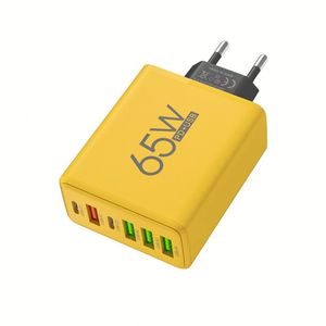 อะแดปเตอร์ชาร์จเร็ว 65W ราคาประหยัด ชาร์จไว 4 พอร์ต USB 2 พอร์ต Type C PD สำหรับสมาร์ทโฟน - Product Image 1