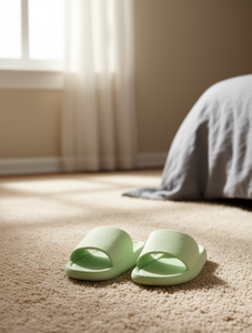 Pantuflas de Interior para Mujer H011 Verde Claro, Suela de EVA, Tallas 36-41, para Todas las Temporadas, Punta Abierta, Uso Doméstico - Product Image 2