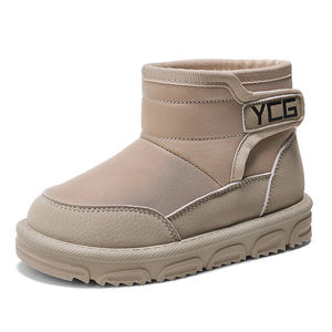 Recién llegado, botas altas de piel para niñas, zapatos de sketing de felpa sintética de invierno para niñas, venta al por mayor, logotipo famoso de marca 2024 - Product Image 1