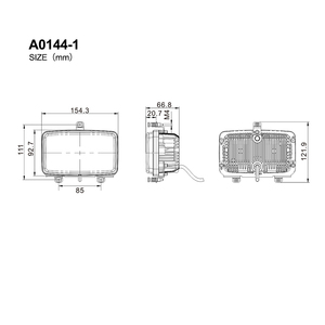 <span class=keywords><strong>Phare</strong></span> LED pour <span class=keywords><strong>tracteur</strong></span> Emark à faisceau haut et bas pour <span class=keywords><strong>tracteur</strong></span> Valtra V347190000 Aluminium 050780000013 - Product Image 2