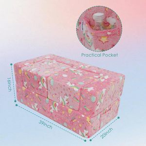 Canapé modulaire pour enfants, canapé pliable pour salle de jeux, chaise en <span class=keywords><strong>mousse</strong></span> <span class=keywords><strong>licorne</strong></span> convertible phosphorescente pour bébés et enfants - Product Image 4