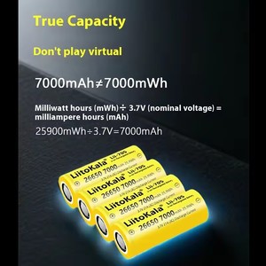 Pin Lithium LiitoKala dung lượng cao nhất 26650 7000mAh 21A/35A <span class=keywords><strong>3.6V</strong></span>, pin sạc lại 26650 dùng cho bộ pin - Product Image 5