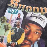 Kaos Vintage Retro Hip Hop Gaya Amerika Berkualitas Tinggi dengan Cetakan Kapur, Efek Dicuci dan Usang, Lengan Pendek