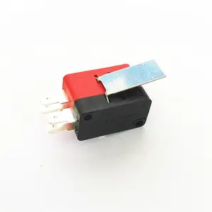 Double microswitch Silver contact roller switch limit switch handle length 25mm pin 4.8mm 16A 250V V-152-2C25