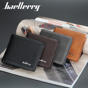 กระเป๋าสตางค์แบบพับสามตอนสำหรับผู้ชาย Baellerry สีเทาอเนกประสงค์สำหรับใช้ในชีวิตประจำวัน - Product Image 4