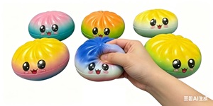 <strong>Newest</strong> Hot-selling PU Slow-Rebound Bun Squeeze <strong>Toy</strong> Simulation Food Play Internet Celebrity Stress Relief for Kid <strong>Adults</strong> Youth - Product Image 2