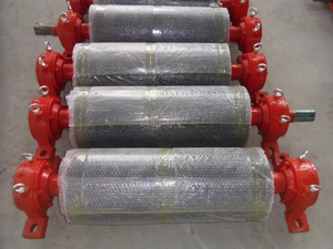 Rubber Carrying <strong>Idler</strong> Electric <strong>Roller</strong> And Belt Steel Drum Tail Pulley Conveyor For Sale - Product Image 5