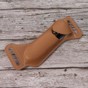 Belt Loop Design Folding Knife Sheath Outdoor PU <b>Leather</b> <b>Tool</b> Waist Bag Handmade Knife Pouch - Product Image 2