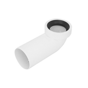 Raccordo a 90 gradi bianco per WC, 110 mm, con sigillo Valsir per scarichi - Product Image 1