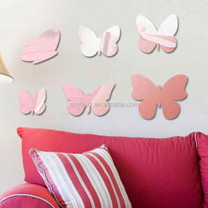 Specchio Adesivo 3D di Alta Qualità a Forma di Farfalla, Non in Vetro, Sicuro, in Acrilico, <span class=keywords><strong>Adesivi</strong></span> Murali a Specchio <span class=keywords><strong>per</strong></span> Decorazione Casa - Product Image 4