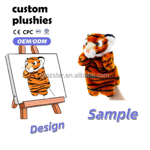 Juguetes de Marionetas de Mano, Lindos Tigres de Peluche para Niños, Juego de Roles Educativo, Juguete Interactivo Unisex, Diseño Personalizado - Product Image 1