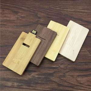 USB 3.0 Wooden Card & Metal Design Unique Promotional <b>Flash</b> <b>Drive</b> with Practical Functionality - Product Image 2