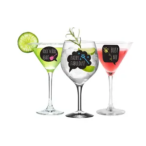 Wine Glass Drink Markers Funny Stickers For Wine Glasses Reusable Glass Stickers For Wine Tasting Party Charms And Favors