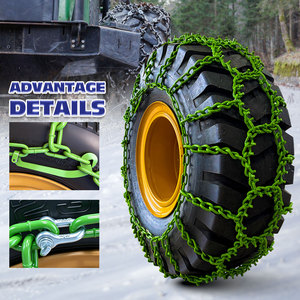 Chaînes à neige HEKA neuves à double verrouillage en acier au bore galvanisé pour les opérations forestières lourdes et tout-terrain - Product Image 2