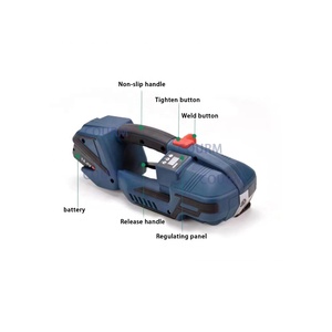 Taşınabilir Çemberleme Kemeri Sıkma Entegre Çemberleme Makinesi Karton Pet Plastik Çelik Bant Sıcak Eritmeli Tokasız Paketleme Makinesi - Product Image 6