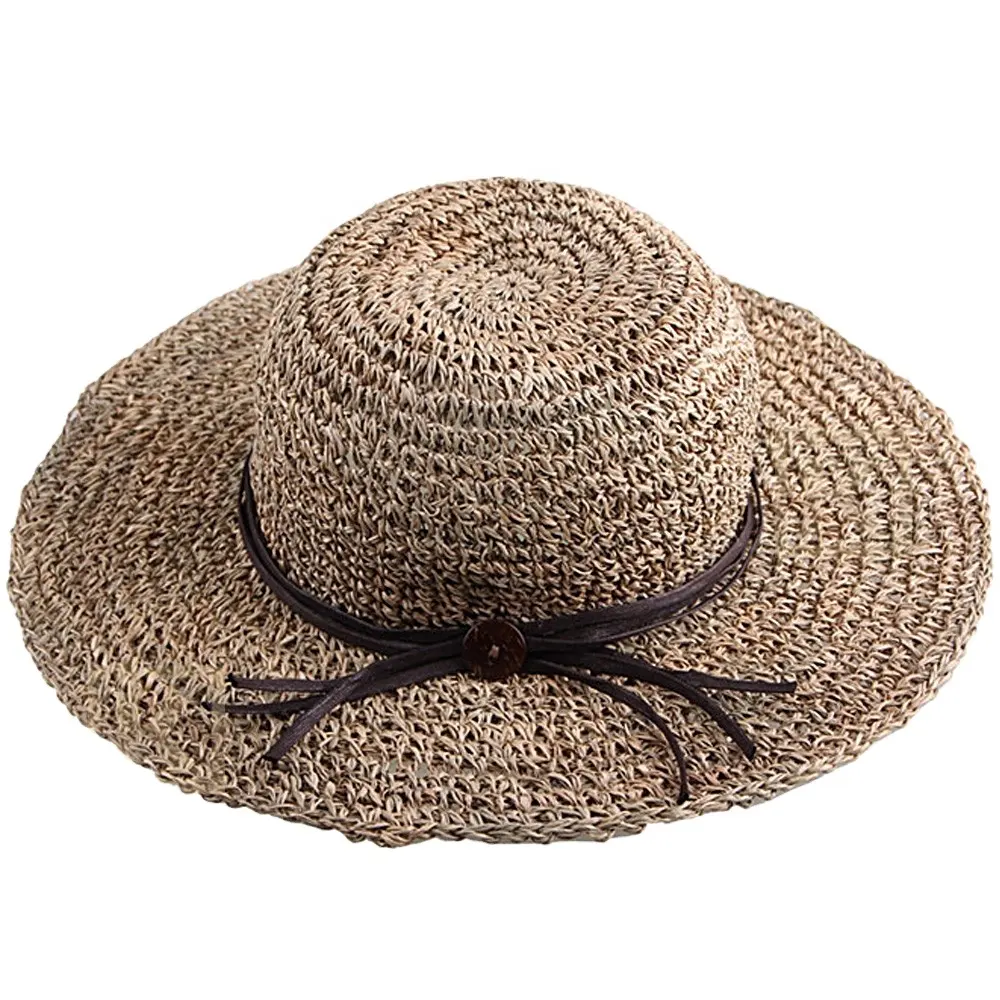 • Cappello di alghe naturale fatto a mano pieghevole all'ingrosso della fabbrica