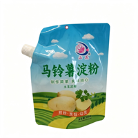 Sachet Doypack Souple à Bec Angulaire Personnalisé en Usine avec Impression Gravure, Emballage Liquide, OEM ODM, Sac PET/PE Qualité Alimentaire Personnalisé