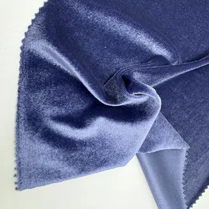Prezzo all'ingrosso corea Ks velluto tessuto in velluto con ordito elasticizzato maglia poliestere Spandex velluto per indumento