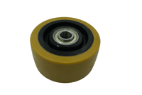 Roues en polyuréthane Pièce de rechange d'origine ROUE DE SUPPORT 125/60/4K 0009933803 pour Linde 1158 T20 avec roulements