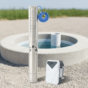 SUNDANKA Bomba de Agua Solar Sumergible de 4 y 6 Pulgadas, sin Escobillas, con Impulsor de Acero Inoxidable, para Elevación de Agua a Alta Presión - Product Image 1