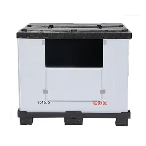 heavy duty large automotive Industrial Rectangular PP Honeycomb Board locking foldable sleeve container for Storage And Transit