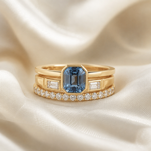 Elegante Juego de Tres Anillos Apilables para Mujer, Estilo Lujoso de Reina, Joyería de Moda - Product Image 6