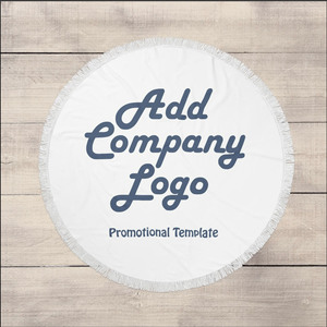 Custom Design Gift 60 Inch Round Microfiber <strong>Beach</strong> <strong>Towel</strong> with Tassel Trimn Dog Side My Side Pet - Inspired Design Roundie <strong>Towel</strong> - Product Image 3