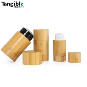 Bambu cosméticos pacote 15g 30g 50g bambu desodorante vara recipiente para desodorante