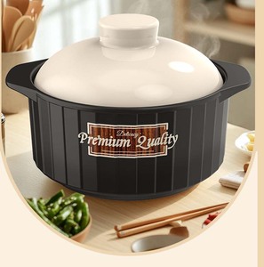 Batterie de <span class=keywords><strong>cuisine</strong></span> Marmites en céramique Casserole en porcelaine au lithium Ensemble de marmites pour la cuisson - Product Image 4