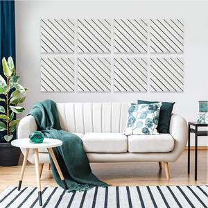 HJ tùy chỉnh khách sạn 3D âm thanh khuếch tán Tường Bảng cảm thấy tấm Polyester sợi cách âm vật nuôi 3D <span class=keywords><strong>Acoustic</strong></span> tấm Tường - Product Image 6