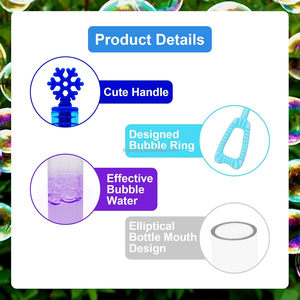 <strong>Mini</strong> Snowflake <strong>Bubble</strong> Wand Bulk with <strong>Bubbles</strong> Refill Solution Toys 48 Pack <strong>Bubble</strong> Maker Toy for Party Favors - Product Image 4