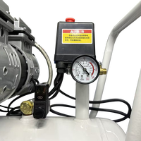 Compresseur d'air à piston sans huile ultra silencieux 2x750W 2HP 60 litres 220V portable pour la vente en gros