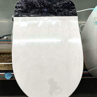 WC intelligent monobloc au design épuré, forme allongée, à poser au sol, avec fonction de nettoyage féminin, séchage à l'air, télécommande et siège chauffant