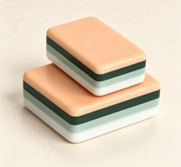 Tuiles de Mahjong Américaines de Luxe Fournies Directement par les Fabricants, Taille Standard 28mm, en Acrylique Imprimé, Personnalisables, Effet Écaille de Tortue Vintage