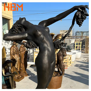 Statue en bronze moderne Art Déco Nouveau <span class=keywords><strong>de</strong></span> danseuse <span class=keywords><strong>de</strong></span> la vigne Frishmuth pour jardin, cadeau, décoration <span class=keywords><strong>de</strong></span> villa et <span class=keywords><strong>de</strong></span> maison - Product Image 6