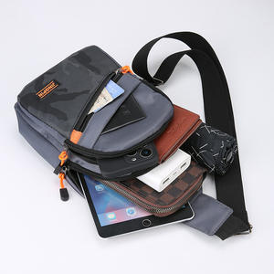 Jingpin Bolso de pecho para hombre, tela Oxford, gris, portátil, bandolera, para uso diario, primavera 2026 - Product Image 4