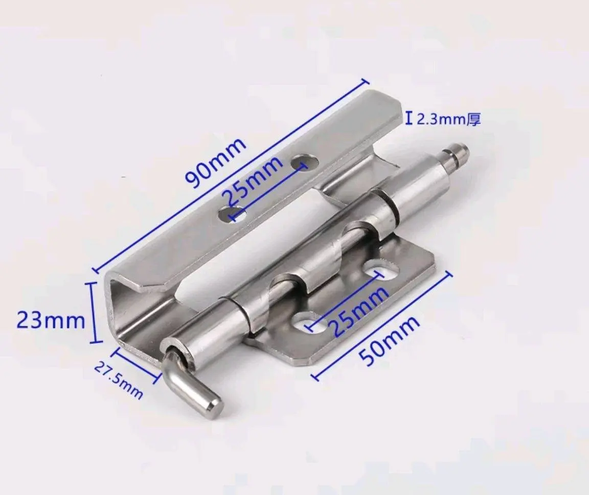 Stainless Steel Concealed Installation Electrical Cabinet Hinge Subhinge Removable Hinge Latch Distribution Cabinet Hinge